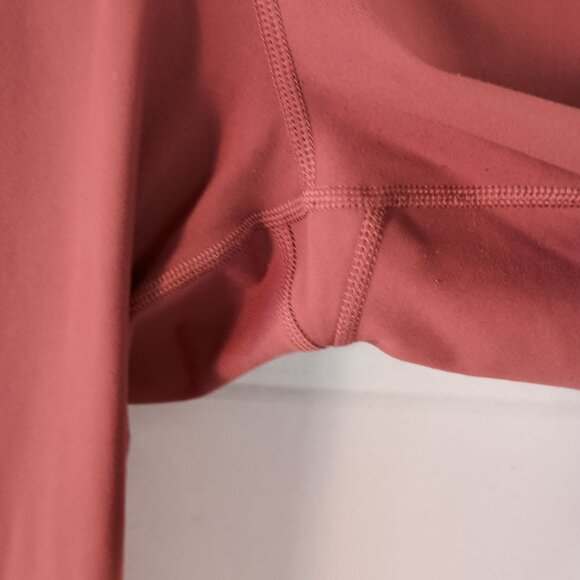 Nike Yoga Dri-FIT High Waisted 7/8 Leggings XL Terracotta Pockets Workout - Picture 5 of 6